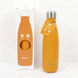 Qwetch Flaska úr einangruðu, riðfríu stáli - Appelsínugul - 500 ml