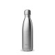 Qwetch Flaska úr einangruðu, riðfríu stáli - Burstað stál  - 500 ml