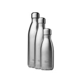 Qwetch Flaska úr einangruðu, riðfríu stáli - Burstað stál  - 500 ml