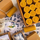 Handgert býflugnavaxkerti – Ambroise – kassi með 2 stk.