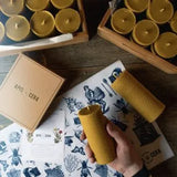 Handgert býflugnavaxkerti – Ambroise – kassi með 2 stk.