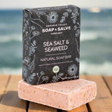 Lífrænt Sápustykki: Sjávarsalt og þörungaspa  Vegan