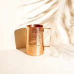 Handhömruð koparkanna - 1500 ml