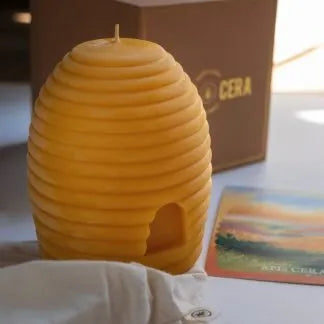 Býflugnavaxkerti í formi býflugubús – Origine